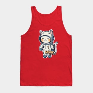 Astronaut cat Tank Top